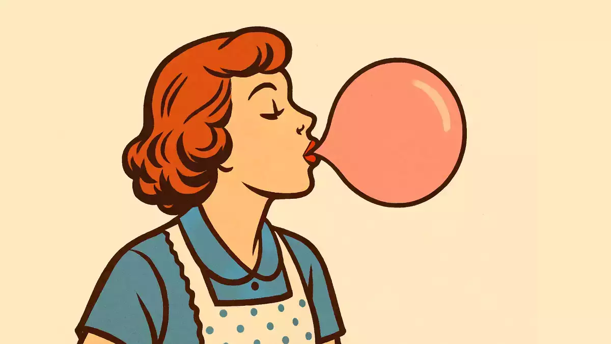 Не поглъщайте дъвките си, те залепват за стомаха.