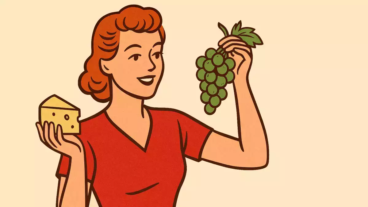 Грозде със сирене с вкус на целувка