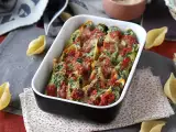 Рецепта Conchiglioni, пълнени с рикота и спанак: неустоимо печено вегетарианско ястие