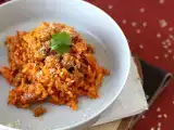 Рецепта Ризото 'nduja и колбаси, първо ястие с наситен вкус