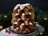 Рецепта Бриош pandoro с пълнеж от крем nutella и ванилов крем във формата на коледна елха