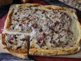 Рецепта Zwiebelkuchen: немски лучен пай с крехък лук и бекон