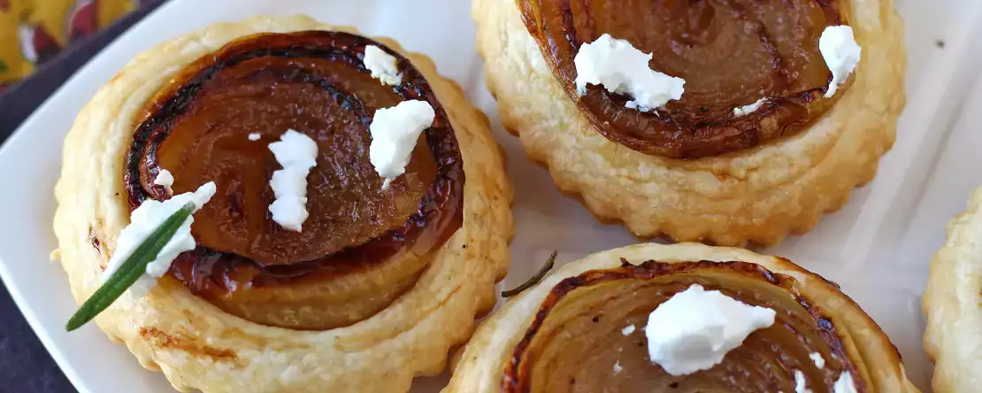 Тарталети с лук татин