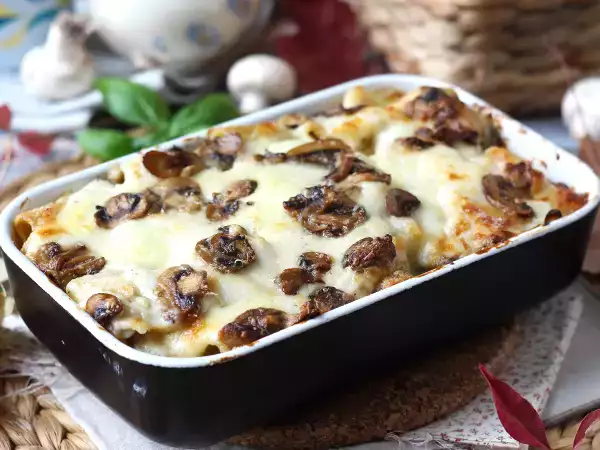 Рецепта Pasta al forno ai funghi: перфектната кремообразна и жилава рецепта за есента