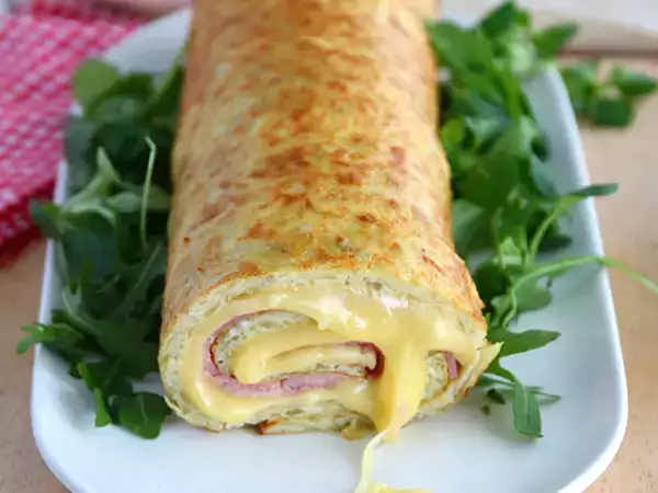 Рецепта Картофено руло със сирене savoy raclette и шунка