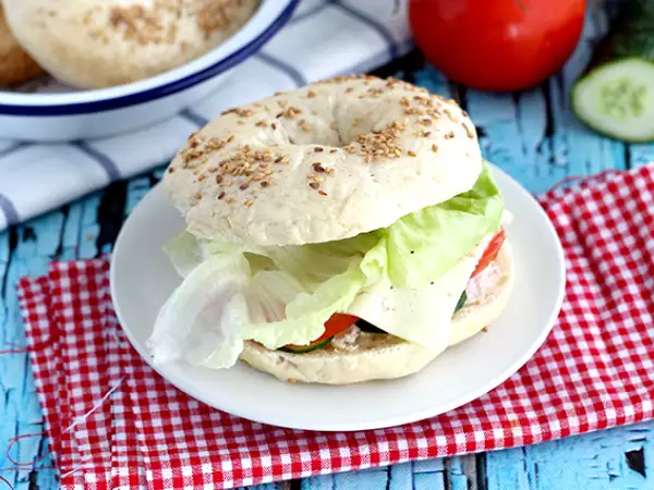 Рецепта Вегетариански багел