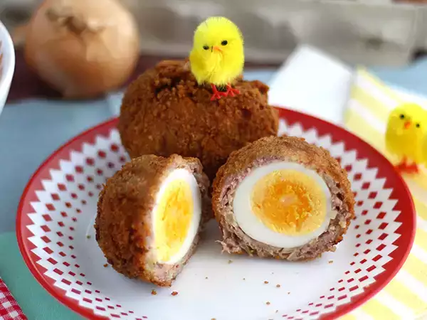 Рецепта Scotch eggs - панирани яйца по шотландски