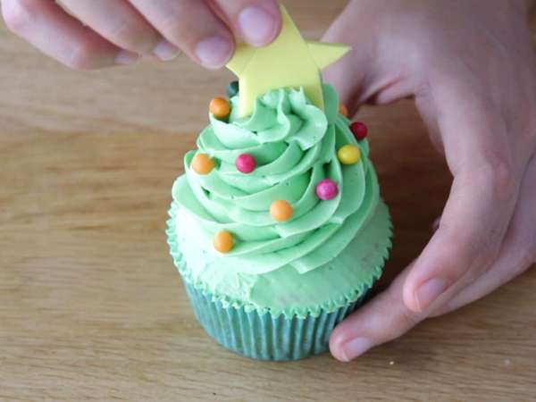 Купкейкове, украсени за Коледа - Подготовка стъпка 12
