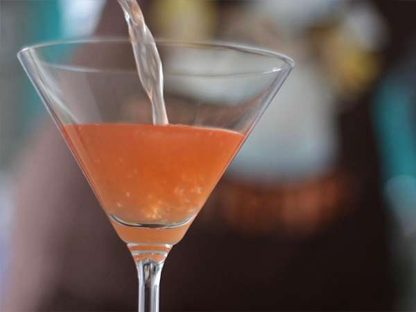 Cosmopolitan със сок от червена боровинка - Подготовка стъпка 3