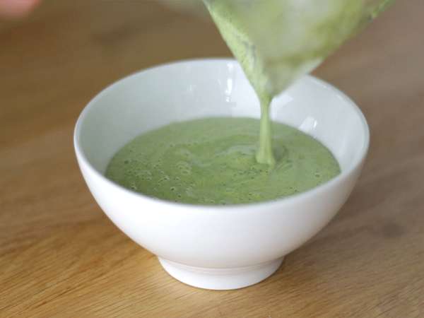 Смути купа киви мента спанак издънки - Подготовка стъпка 2