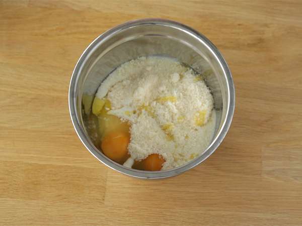 Moelleux от тиквички с Кири сърце - Подготовка стъпка 1