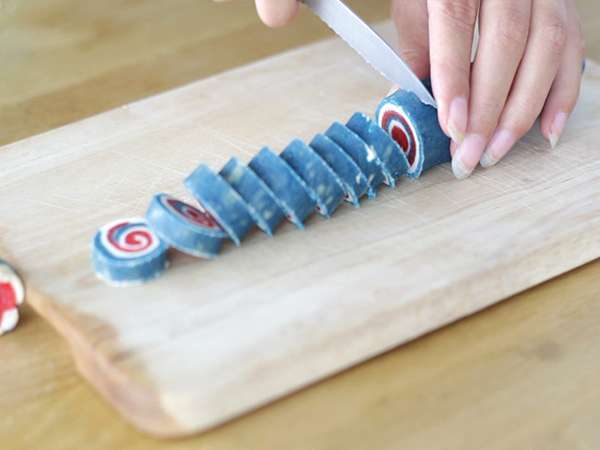 Трицветни бисквити от къс хляб, френско знаме - Подготовка стъпка 5