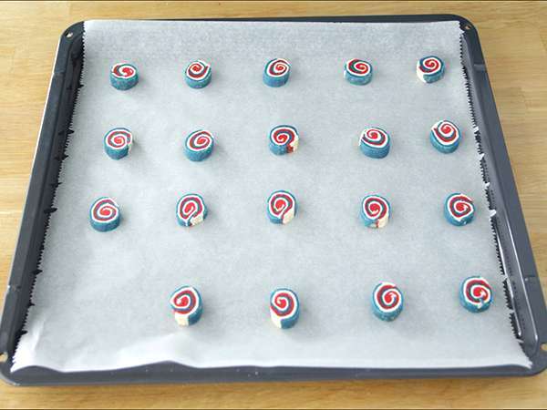 Трицветни бисквити от къс хляб, френско знаме - Подготовка стъпка 6