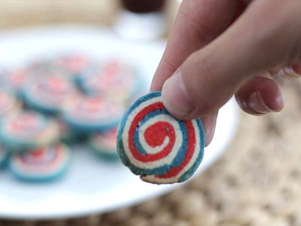 Трицветни бисквити от къс хляб, френско знаме - Подготовка стъпка 7