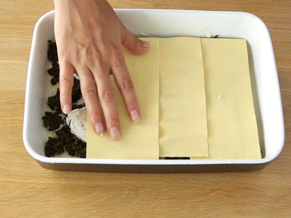 Лазаня със спанак и козе сирене - Подготовка стъпка 3