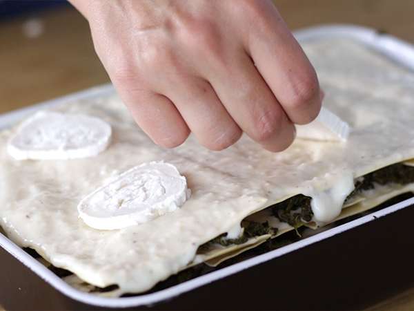 Лазаня със спанак и козе сирене - Подготовка стъпка 4