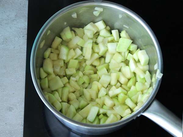 Крем супа от тиквички - Подготовка стъпка 2