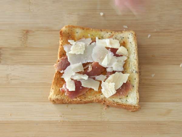 Брускети със смокини, пармезан и пармска шунка - Подготовка стъпка 2