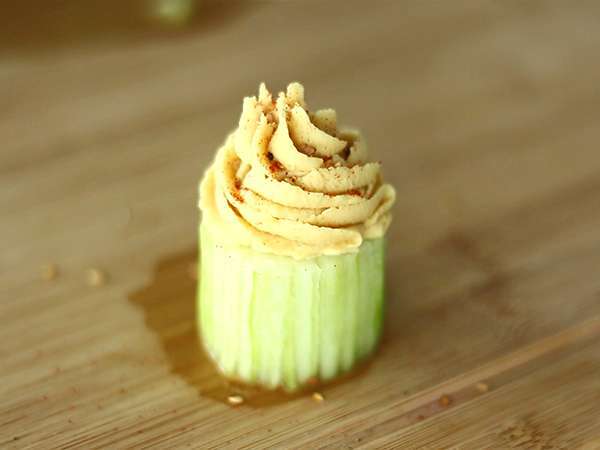 Веган кексчета с краставици и хумус - Подготовка стъпка 5