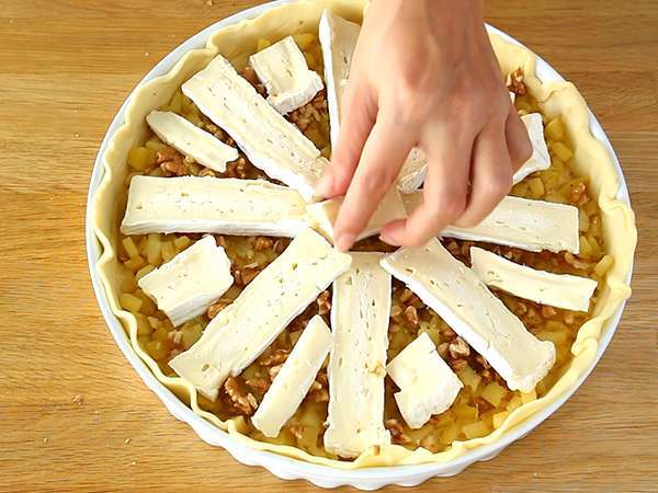 Тарт с камамбер и ябълки - Подготовка стъпка 4
