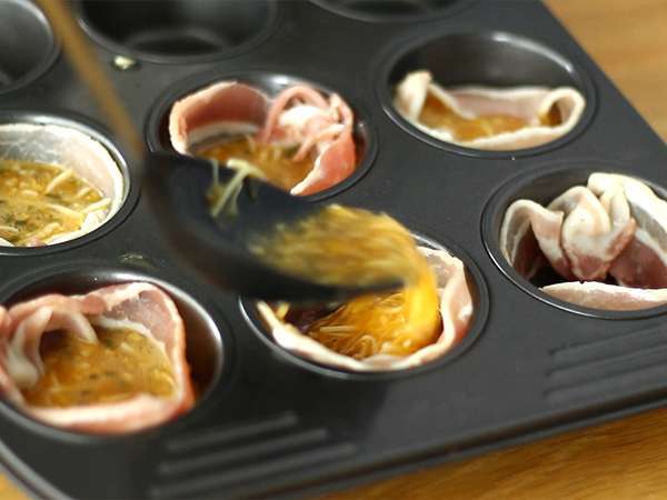 Мъфини с бекон - Подготовка стъпка 3