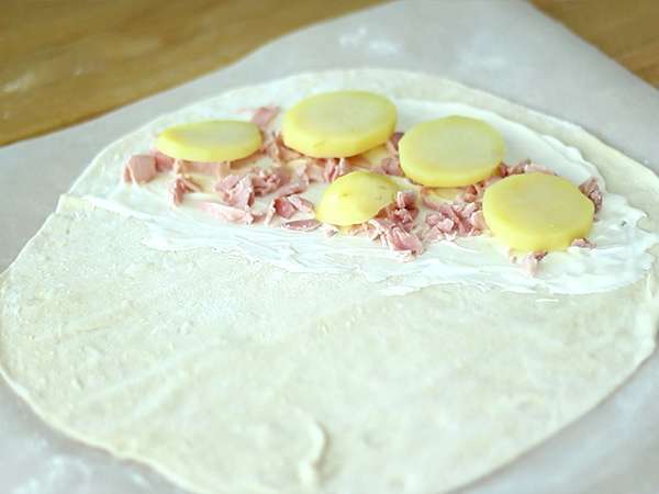 Chausson с раклет, савойска калцона - Подготовка стъпка 2