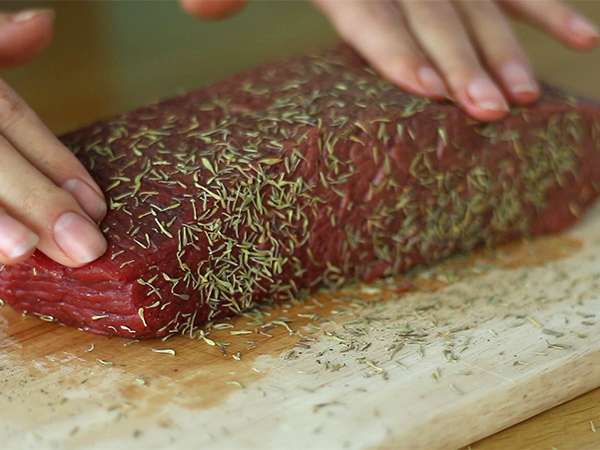 Bündnerfleisch или джърки от говеждо месо - Подготовка стъпка 1