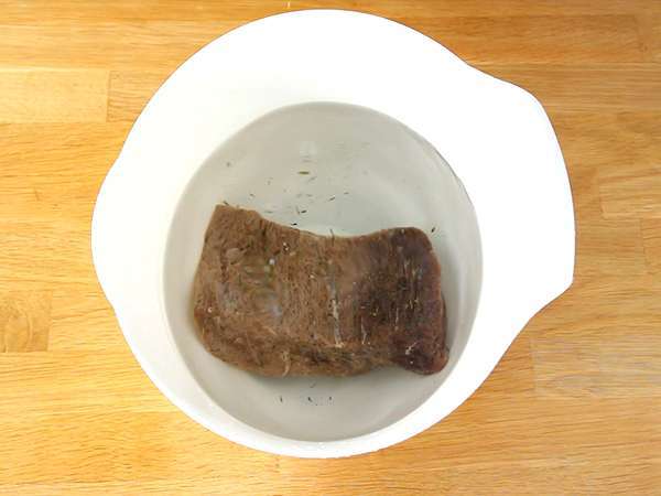 Bündnerfleisch или джърки от говеждо месо - Подготовка стъпка 3