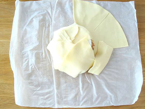 Бутер тесто с шунка и лук Camembert - Подготовка стъпка 3