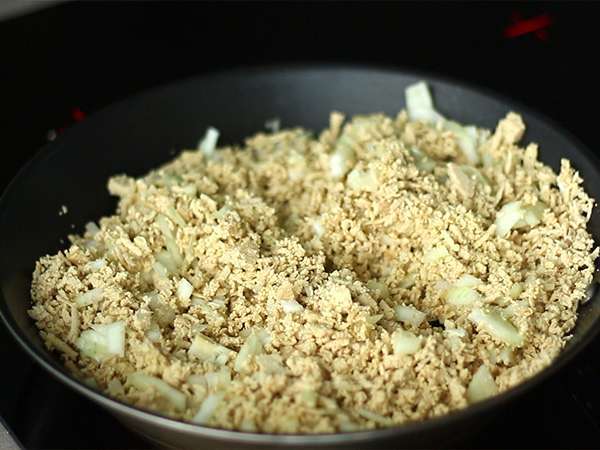 Веган овчарски пай с тиквички и тофу - Подготовка стъпка 2