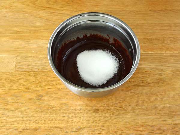 Безглутенов шоколадов фондан - Подготовка стъпка 1