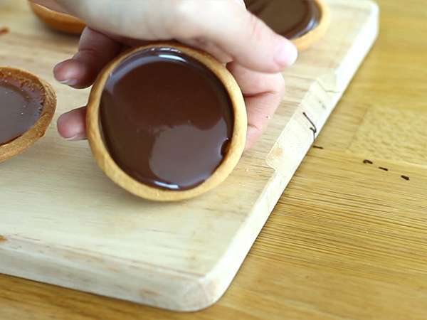 Тарталети с карамел и шоколад - Подготовка стъпка 8