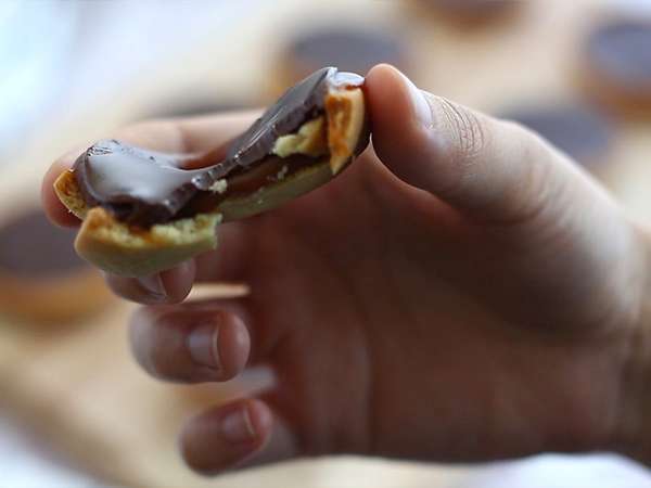 Тарталети с карамел и шоколад - Подготовка стъпка 9