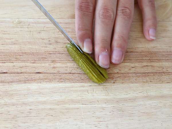 Препечен хляб с рилети и корнишони - Подготовка стъпка 3