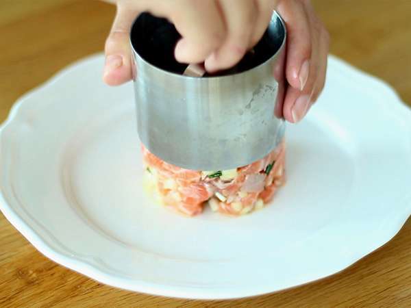 Тартар от прясна сьомга и зелена ябълка - Подготовка стъпка 4