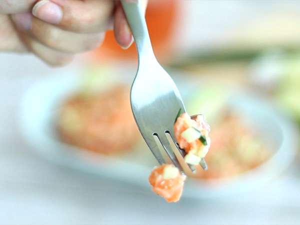 Тартар от прясна сьомга и зелена ябълка - Подготовка стъпка 5