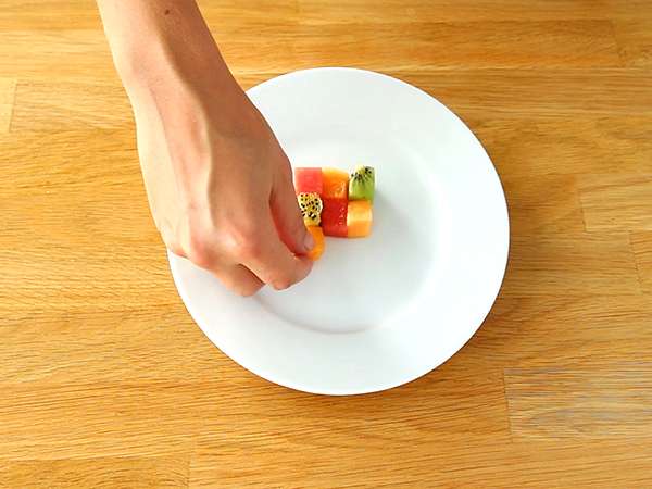 Плодово кубче на Рубик, дизайнерска плодова салата - Подготовка стъпка 2