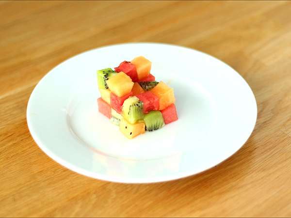 Плодово кубче на Рубик, дизайнерска плодова салата - Подготовка стъпка 3