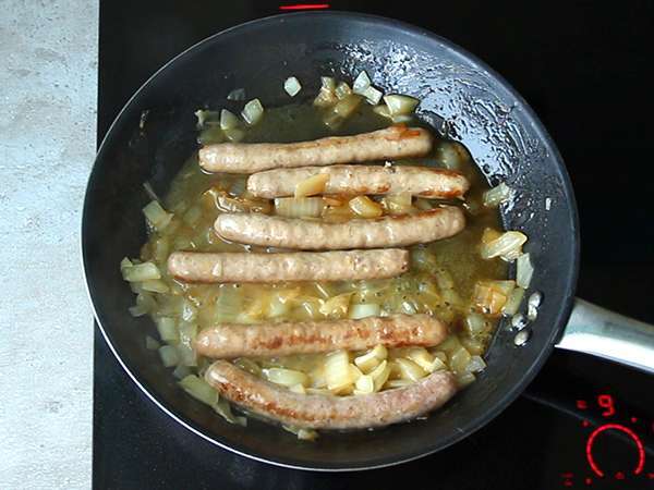 Колбаси в бяло вино - Подготовка стъпка 3