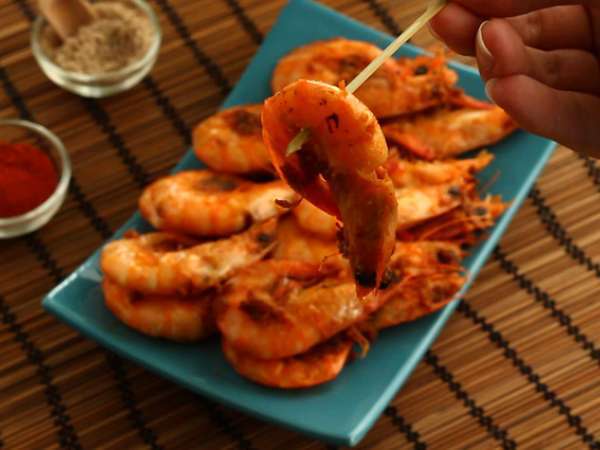 Скариди, фламбирани в уиски - подробна рецепта - Подготовка стъпка 5