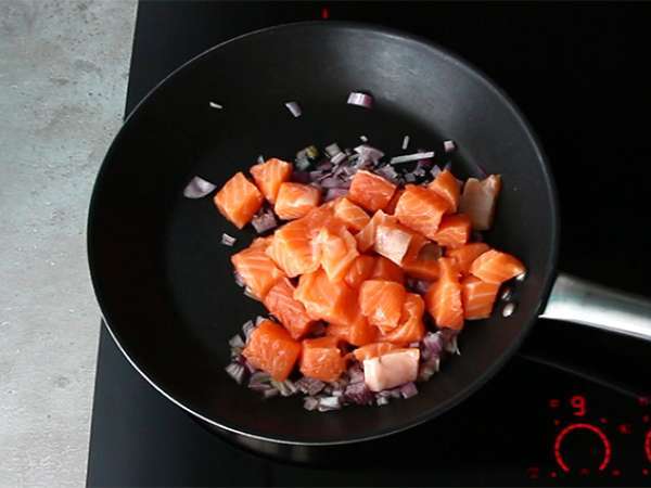 Бърз и лесен киш със сьомга - Подготовка стъпка 1