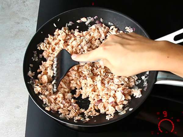 Бърз и лесен киш със сьомга - Подготовка стъпка 2