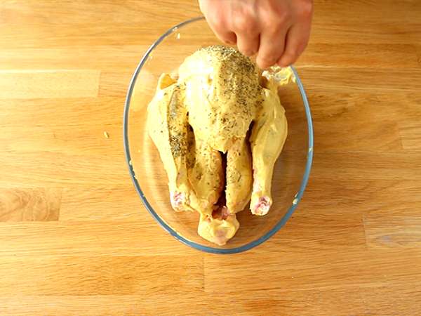 Пиле в коричка от горчица и билки от Прованс - Подготовка стъпка 2