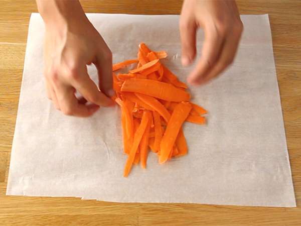 Папийонки от сьомга - Подготовка стъпка 1