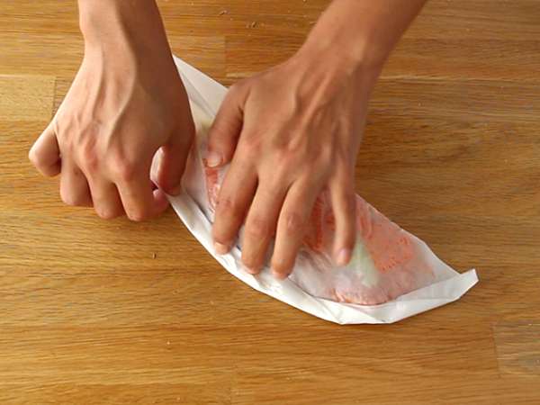 Папийонки от сьомга - Подготовка стъпка 4