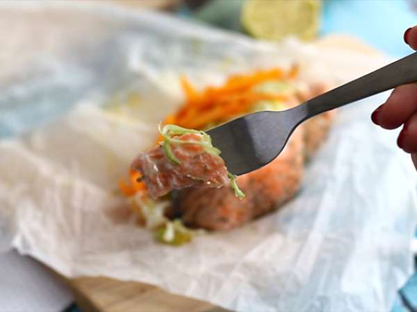 Папийонки от сьомга - Подготовка стъпка 6