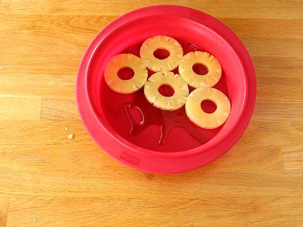 Лесна торта с обърнат ананас - Подготовка стъпка 1