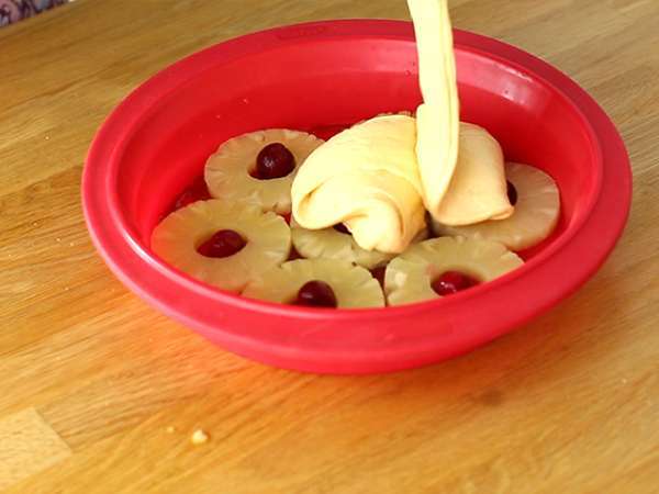 Лесна торта с обърнат ананас - Подготовка стъпка 5