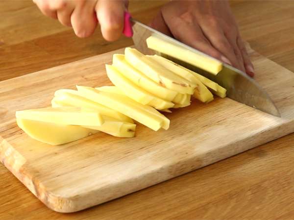 Пържени картофи - Подготовка стъпка 1