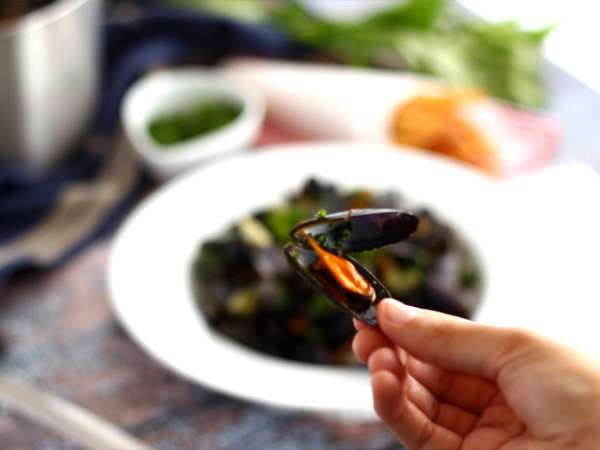 Moules marinières, проста и вкусна рецепта - Подготовка стъпка 5